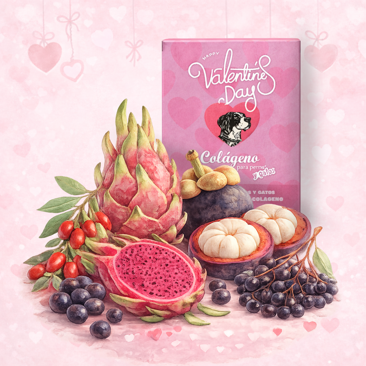Premios para perro con Mangostán, Pitaya, Goji, Elderberry, Maqui y Açaí / 250 gr