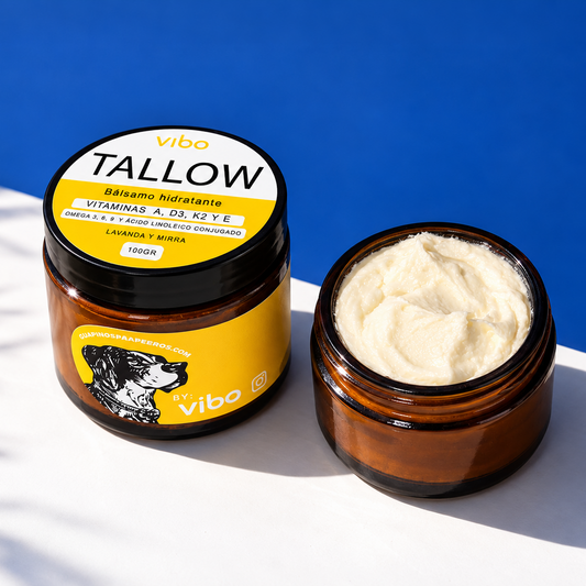 Bálsamo hidratante de tallow con magnesio para perros para patas y pelaje