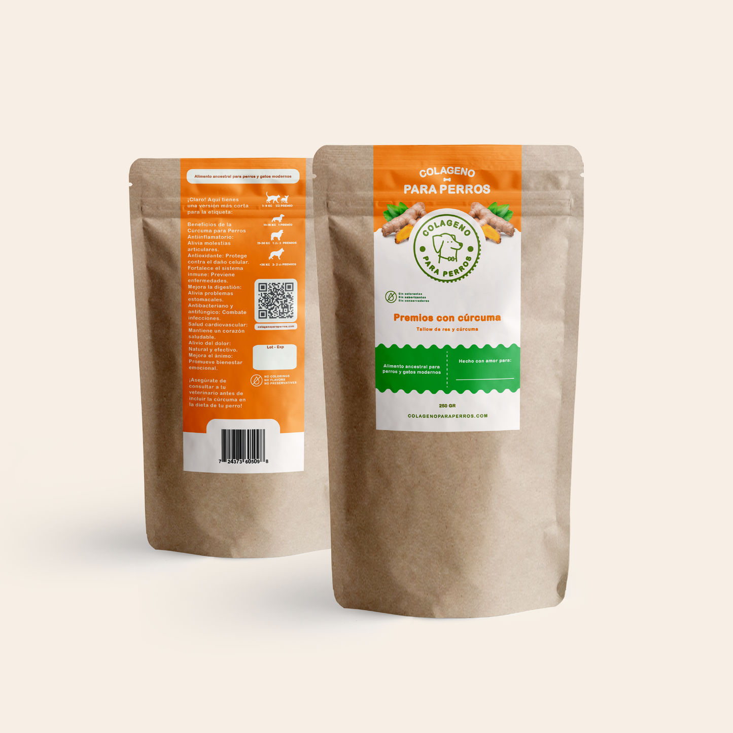 Premios con Cúrcuma: Apoyo Natural para el Bienestar Emocional y Físico de tu Perro